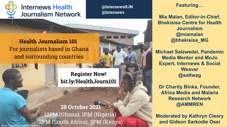 Health journalism 101 ghana picto