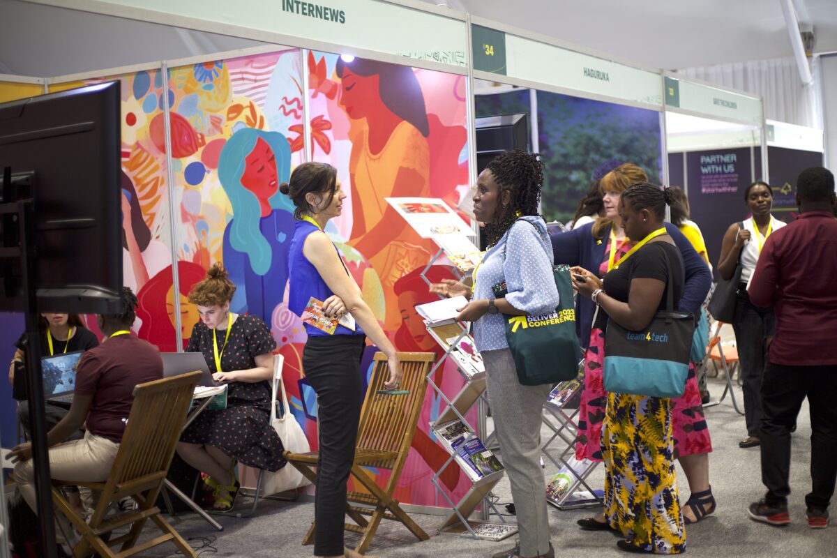 Internews booth at the WD2023 Conference