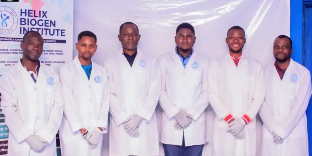Group photo of Nigerian scientists working on a COVID-19 vaccine in their home country!