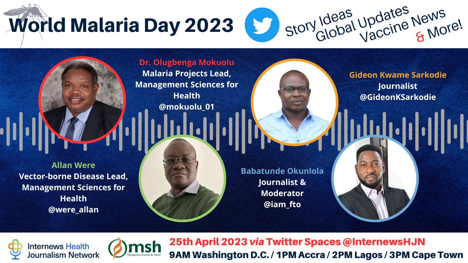 World Malaria Day 2023 Twitter Spaces event!