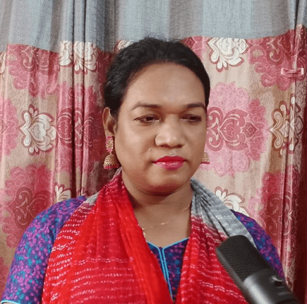 Hijra Shobha Sarkar, a transgender person from Bangladesh
